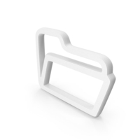 White Folder Symbol PNG & PSD Images