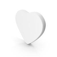 White Love Symbol PNG & PSD Images