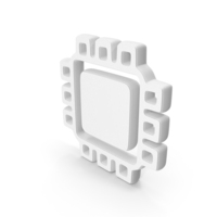 White Microchip Symbol PNG & PSD Images