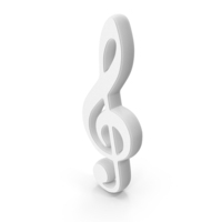 White Music Note Symbol PNG & PSD Images