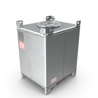 Stainless Steel IBC Container Cube 350gal PNG & PSD Images