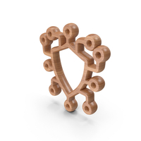 Wood AI Security Shield Symbol PNG & PSD Images