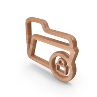 Wood Folder Lock Symbol PNG & PSD Images