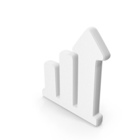 White Growth Graph Symbol PNG & PSD Images