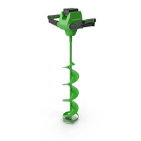 Electric Ice Auger Green PNG & PSD Images