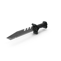 Futuristic Hunter Knife Black PNG & PSD Images