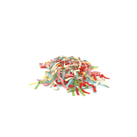 Colorful Garlands Paper Shavings PNG & PSD Images