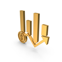 Dollar Money Growth Arrow Up Bar Chart PNG & PSD Images