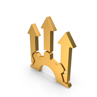 Gear Arrows Up PNG & PSD Images