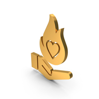 Heart Burn Fire Care Hand PNG & PSD Images