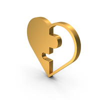 Heart Puzzle 2 Shade Design PNG & PSD Images