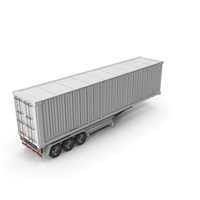 White Semi Trailer PNG & PSD Images