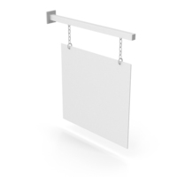 Monochrome Wall Mount Advertising Board PNG & PSD Images