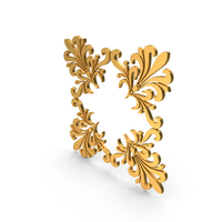 Box Border Frame Design Gold PNG & PSD Images