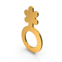 Genderqueer Gender Icon Gold PNG & PSD Images