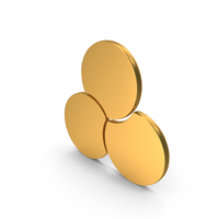 Gold Round Flower Icon PNG & PSD Images