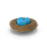 Blue Eggs In The Nest PNG & PSD Images