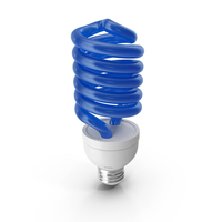 Spiral Bulb Blue PNG & PSD Images