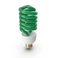 Spiral Bulb Green PNG & PSD Images
