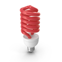 Spiral Bulb Red PNG & PSD Images