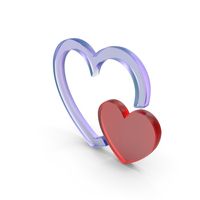 Heart Icon Glass PNG & PSD Images