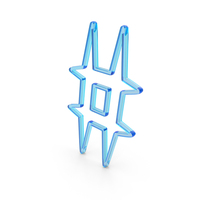Glass Hashtag Outline Icon PNG & PSD Images