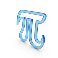 Out Line Pi Number Symbol Glass PNG & PSD Images