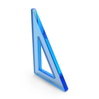 Glass Right Angle Triangle Outline Icon PNG & PSD Images