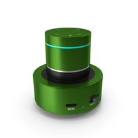 Portable Vibrating Speaker Green ON PNG & PSD Images