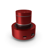 Portable Vibrating Speaker Red OFF PNG & PSD Images