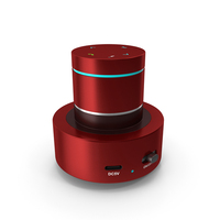 Portable Vibrating Speaker Red ON PNG & PSD Images