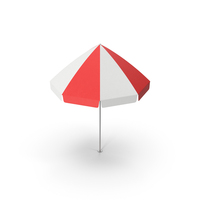 Red Beach Umbrella PNG & PSD Images