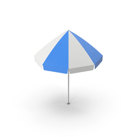 Beach Umbrella Blue PNG & PSD Images