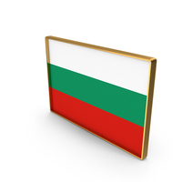 Bulgaria Country Flag In Rectangle Golden Frame PNG & PSD Images