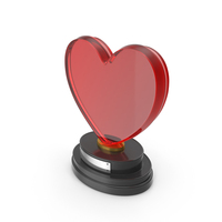 Glass Trophy Gift Award Price Heart PNG & PSD Images