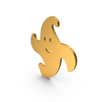 Gold Ghost Icon PNG & PSD Images