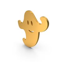 Gold Ghost Icon PNG & PSD Images