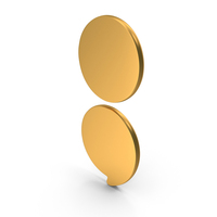 Gold Semicolon Icon PNG & PSD Images
