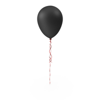 Balloon Single Black Red PNG & PSD Images