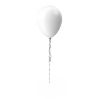 Balloon Single White PNG & PSD Images