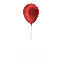 Metalic Balloon Single Red PNG & PSD Images