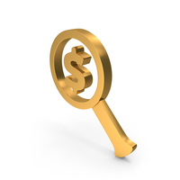 Dollar Money Magnify Search PNG & PSD Images