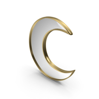 Gold Mirror Moon PNG & PSD Images