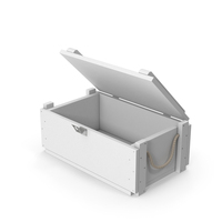 White Crate Opened PNG & PSD Images