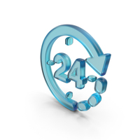 Deliver in 24 Hours Symbol PNG & PSD Images