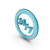 Open 24 By 7 Service Symbol PNG & PSD Images