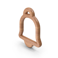 Bell Notification Symbol Wood PNG & PSD Images