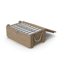Ammo Crate And Silver Bars PNG & PSD Images