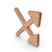 Wood Crossover Arrows Symbol PNG & PSD Images