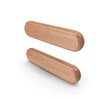 Equals Symbol Wood PNG & PSD Images